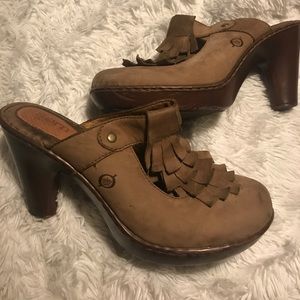 Born Clog With Fringe Detail